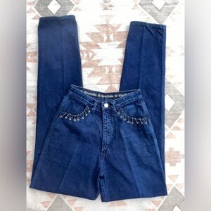 Vintage Wrangler Silverlake Bareback Western Jeans Rare High Rise